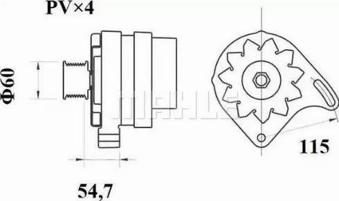 MAHLE MG 360 - Alternator autospares.lv