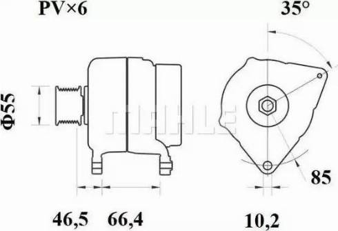 MAHLE MG 325 - Alternator autospares.lv