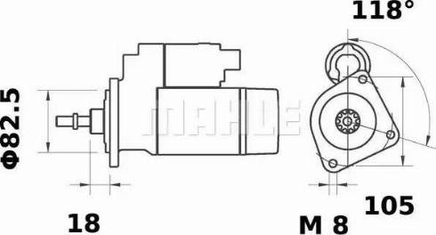 MAHLE MS 57 - Starter autospares.lv