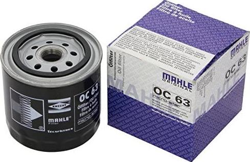 MAHLE OC 63 - Oil Filter autospares.lv