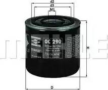 MAHLE OC 290 - Oil Filter autospares.lv