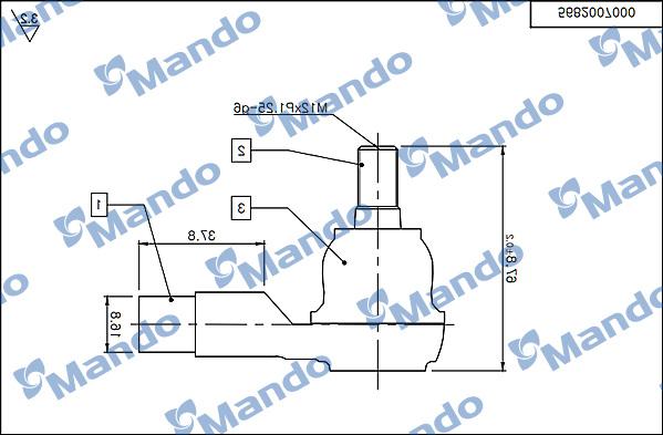 Mando DSA020509 - Tie Rod End autospares.lv