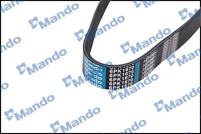 Mando MB6PK1670 - V-Ribbed Belt autospares.lv