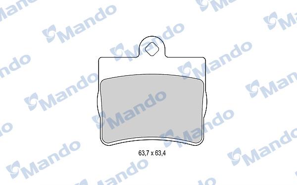 Mando MBF015990 - Brake Pad Set, disc brake autospares.lv