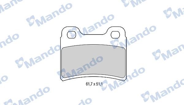 Mando MBF015976 - Brake Pad Set, disc brake autospares.lv