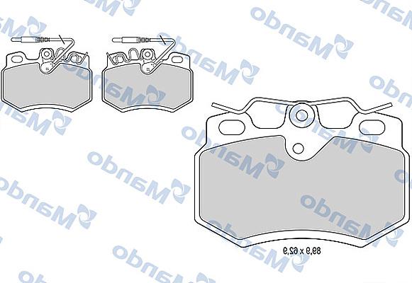 Mando MBF015454 - Brake Pad Set, disc brake autospares.lv