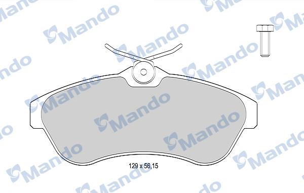 Mando MBF015463 - Brake Pad Set, disc brake autospares.lv