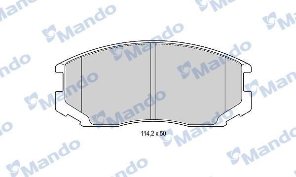 Mando MBF015489 - Brake Pad Set, disc brake autospares.lv
