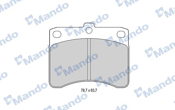 Mando MBF015485 - Brake Pad Set, disc brake autospares.lv