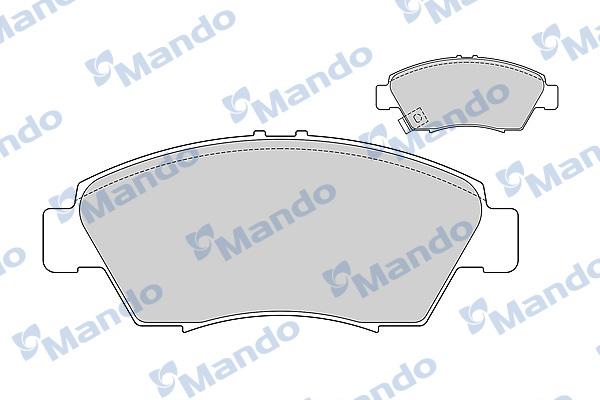 Mando MBF015542 - Brake Pad Set, disc brake autospares.lv