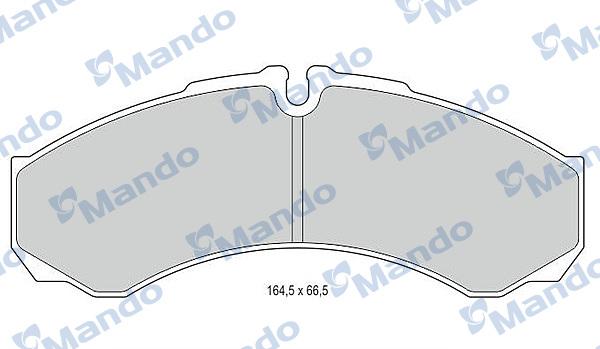 Mando MBF015561 - Brake Pad Set, disc brake autospares.lv