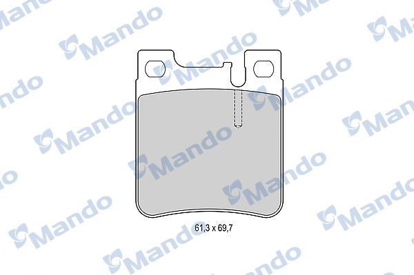 Mando MBF015655 - Brake Pad Set, disc brake autospares.lv