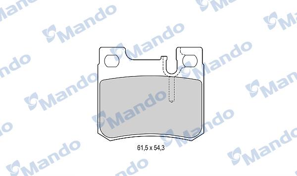 Mando MBF015656 - Brake Pad Set, disc brake autospares.lv