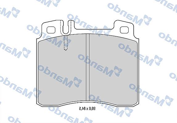 Mando MBF015652 - Brake Pad Set, disc brake autospares.lv