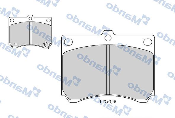 Mando MBF015623 - Brake Pad Set, disc brake autospares.lv