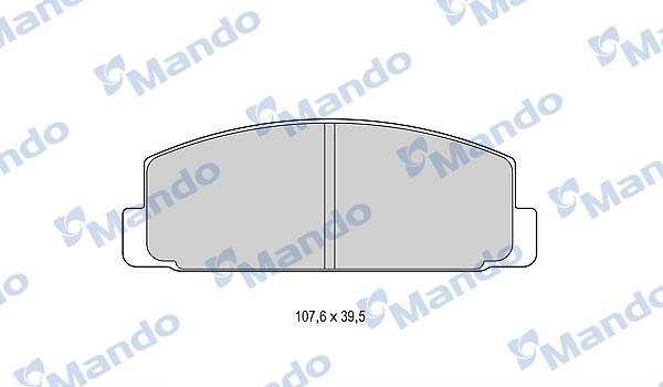 Mando MBF015627 - Brake Pad Set, disc brake autospares.lv