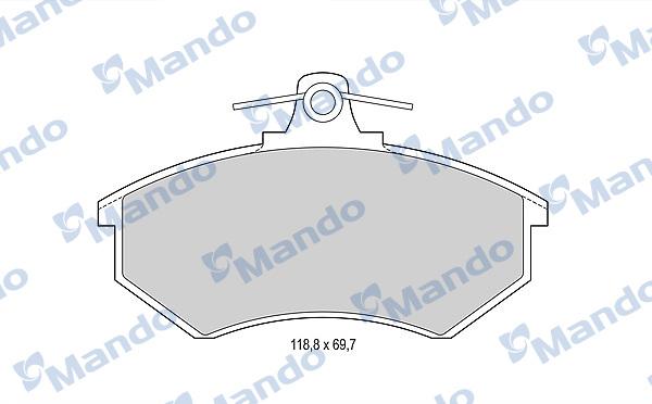 Mando MBF015092 - Brake Pad Set, disc brake autospares.lv