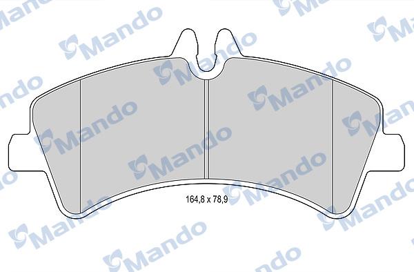 Mando MBF015040 - Brake Pad Set, disc brake autospares.lv