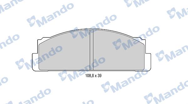 Mando MBF015053 - Brake Pad Set, disc brake autospares.lv