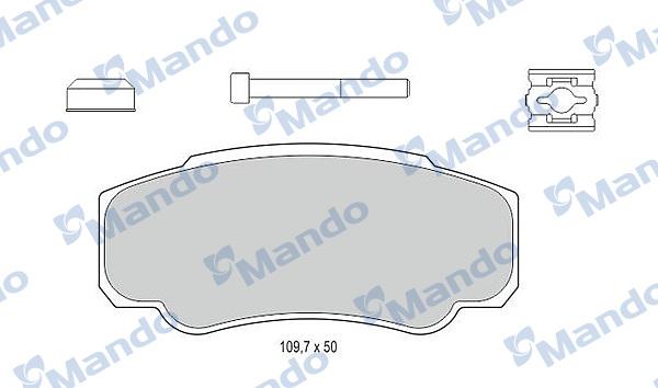 Mando MBF015030 - Brake Pad Set, disc brake autospares.lv