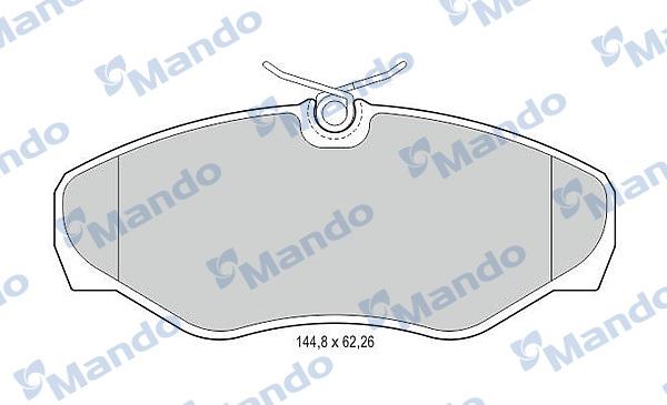 Mando MBF016020 - Brake Pad Set, disc brake autospares.lv