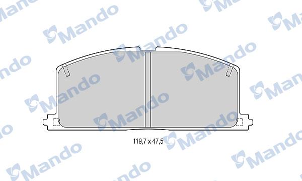 Mando MBF015070 - Brake Pad Set, disc brake autospares.lv