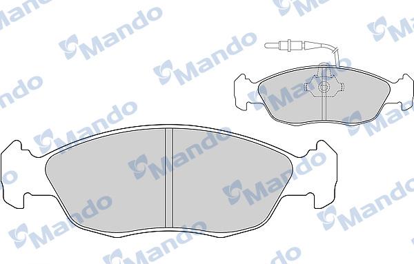 Mando MBF015114 - Brake Pad Set, disc brake autospares.lv