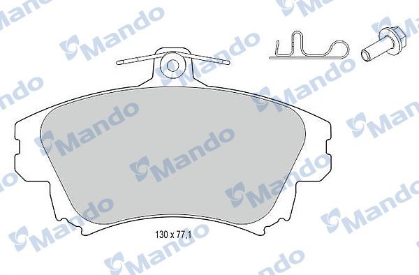 Mando MBF015132 - Brake Pad Set, disc brake autospares.lv