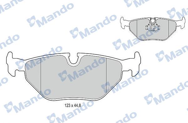 Mando MBF015120 - Brake Pad Set, disc brake autospares.lv