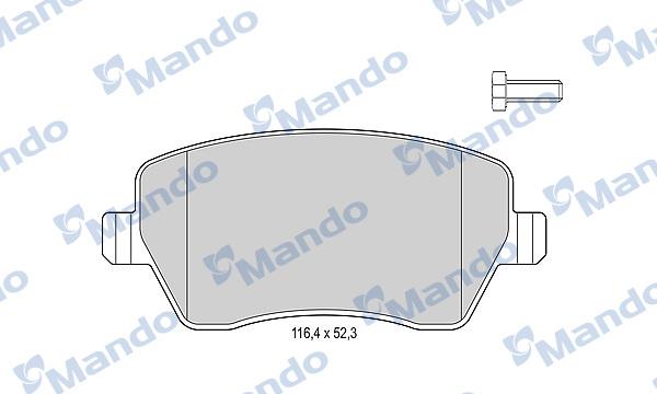 Mando MBF015179 - Brake Pad Set, disc brake autospares.lv