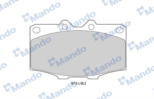 Mando MBF015852 - Brake Pad Set, disc brake autospares.lv