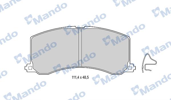 Mando MBF015834 - Brake Pad Set, disc brake autospares.lv