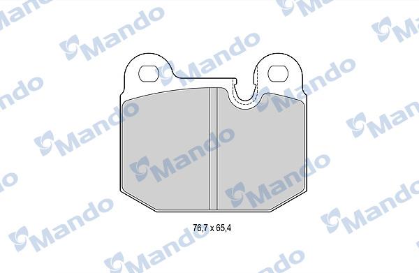 Mando MBF015397 - Brake Pad Set, disc brake autospares.lv