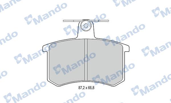 Mando MBF015353 - Brake Pad Set, disc brake autospares.lv