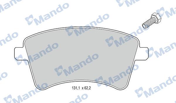 Mando MBF015240 - Brake Pad Set, disc brake autospares.lv