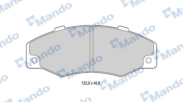 Mando MBF015793 - Brake Pad Set, disc brake autospares.lv