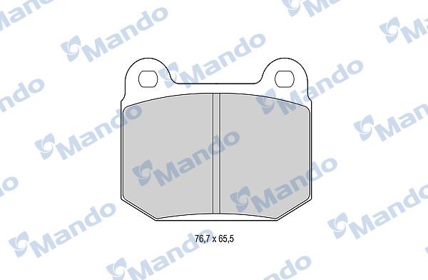 Mando MBF015761 - Brake Pad Set, disc brake autospares.lv