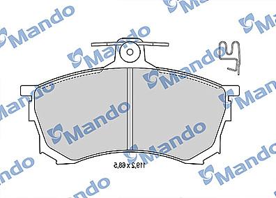 Mando MBF015710 - Brake Pad Set, disc brake autospares.lv