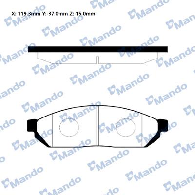 Mintex MDB81184 - Brake Pad Set, disc brake autospares.lv