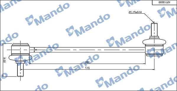 Mando SLD0003 - Rod / Strut, stabiliser autospares.lv