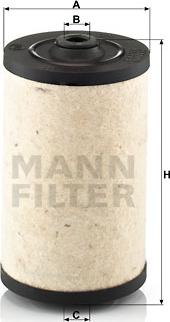 Mann-Filter BFU 811 - Fuel filter autospares.lv