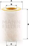 Mann-Filter C 1036/2 - Air Filter, engine autospares.lv