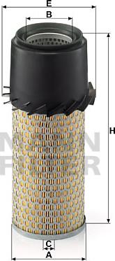 Mann-Filter C 1188 - Air Filter, engine autospares.lv