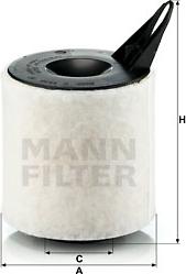 Mann-Filter C 1370 - Air Filter, engine autospares.lv