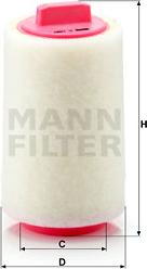 Mann-Filter C 1287 - Air Filter, engine autospares.lv