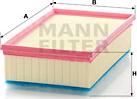 Mann-Filter C 30 190 - Air Filter, engine autospares.lv