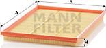 Mann-Filter C 3178 - Air Filter, engine autospares.lv