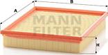 Mann-Filter C 2696 - Air Filter, engine autospares.lv