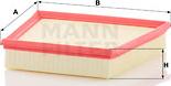 Mann-Filter C 26 042 - Air Filter, engine autospares.lv