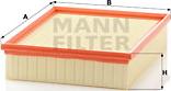 Mann-Filter C 26 168/2 - Air Filter, engine autospares.lv